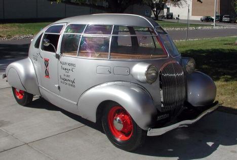 1934 McQuay-Norris Teardrop Streamliner     .
,    