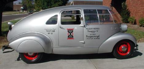 1934 McQuay-Norris Teardrop Streamliner     .
,    