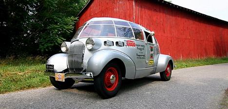 1934 McQuay-Norris Teardrop Streamliner     .
,    